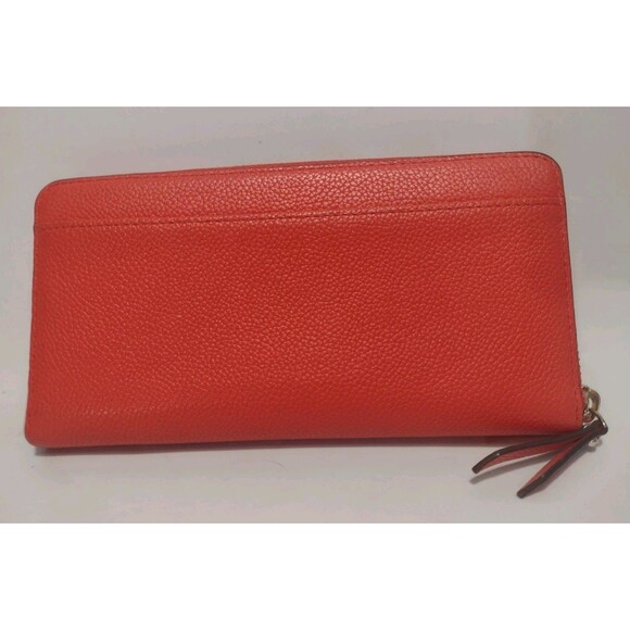 Kate Spade Neda Wallet Watermelon Zip Around Multi-Compartment Brass Zipper 4x8 - Picture 4 of 11